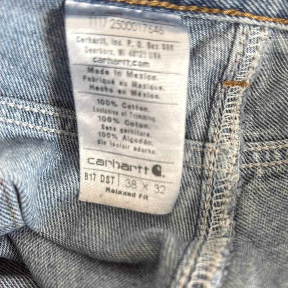 Carhartt Men's Relaxed Blue Jeans Size 38